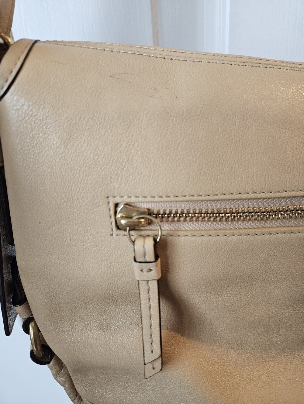 Coach Leather Shoulder Bag Turnlock - Picture 6 of 7